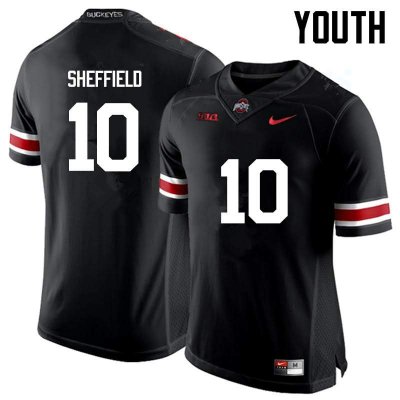 Youth Ohio State Buckeyes #10 Kendall Sheffield Black Nike NCAA College Football Jersey Cheap RFR3044GS